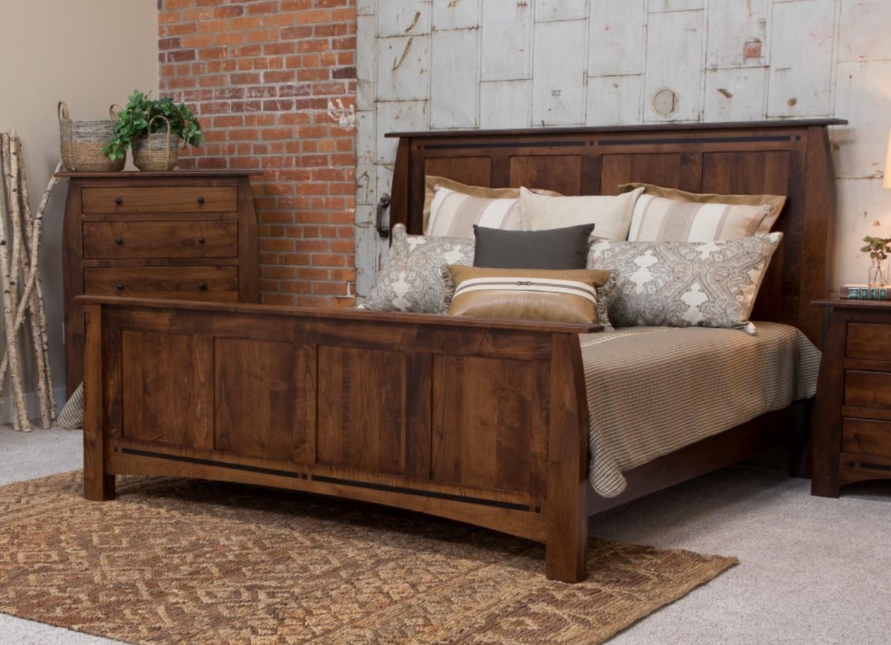 Amish king bed on sale frame